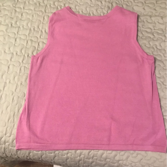 CJ Banks Purple/Pink Sleeveless Sweater - Picture 2 of 3